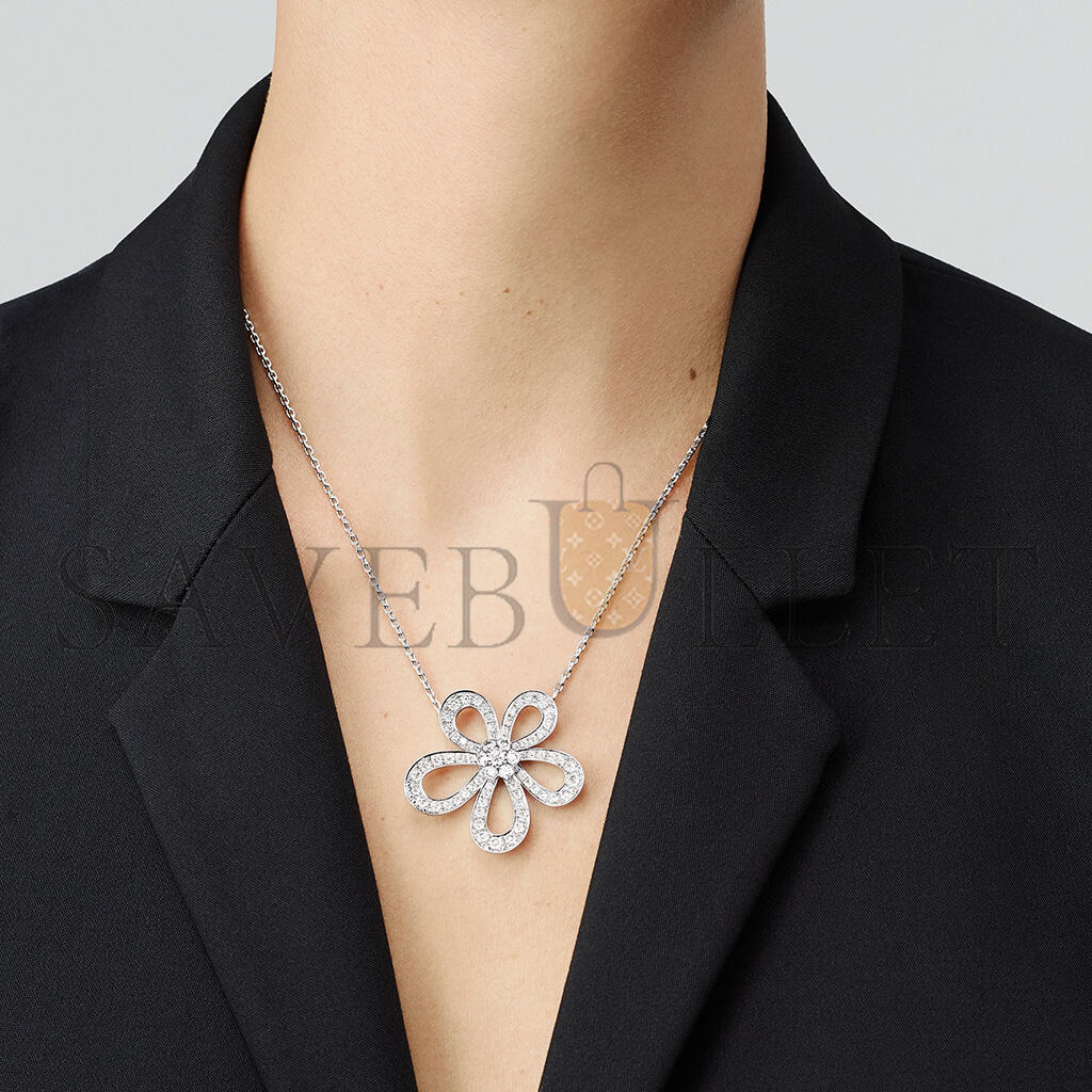 V*N CL*F arpels flowerlace pendant vcarp05200